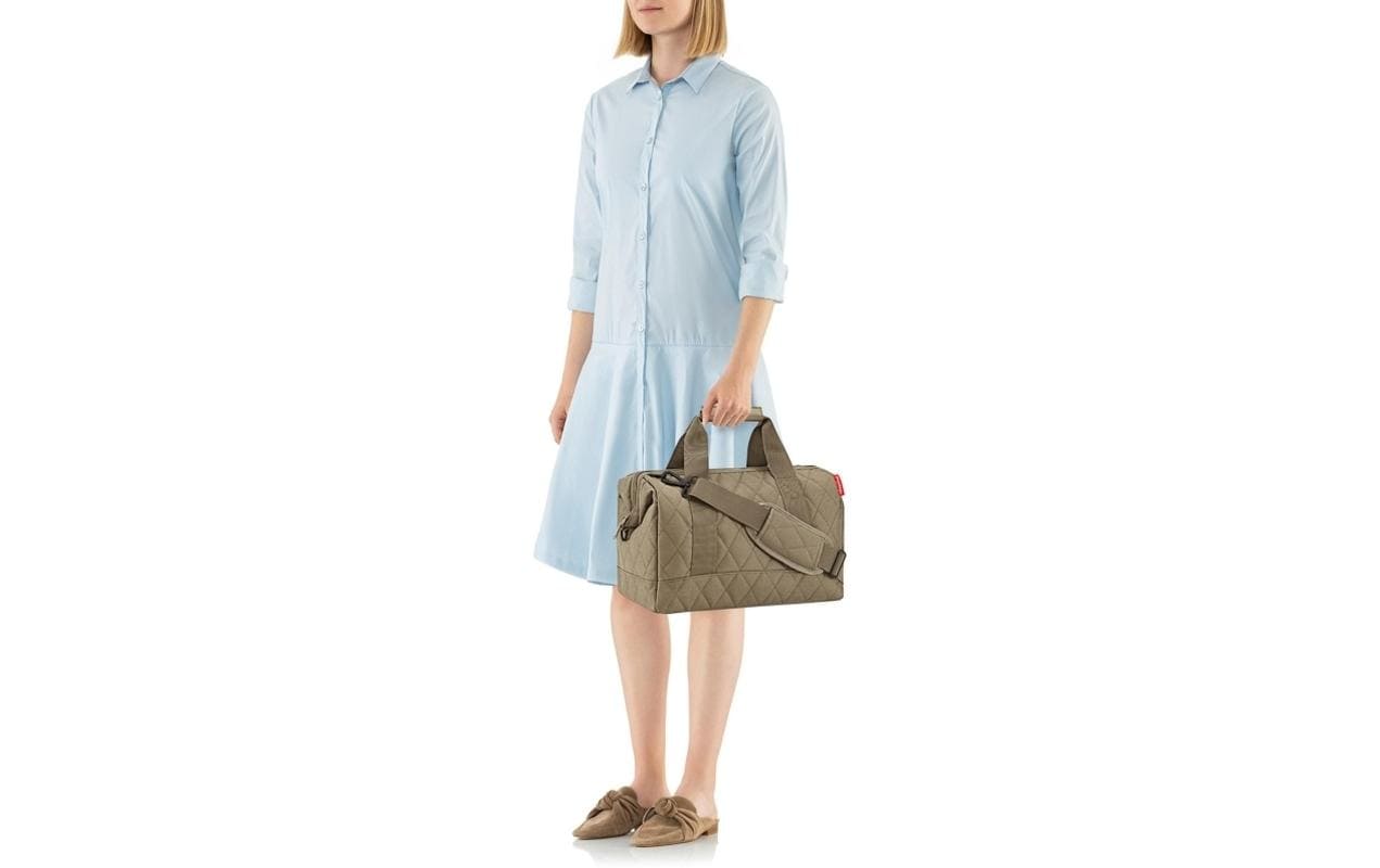 Reisenthel Umhängetasche Allrounder M – 18 l, Polyester, Rhombus Olive