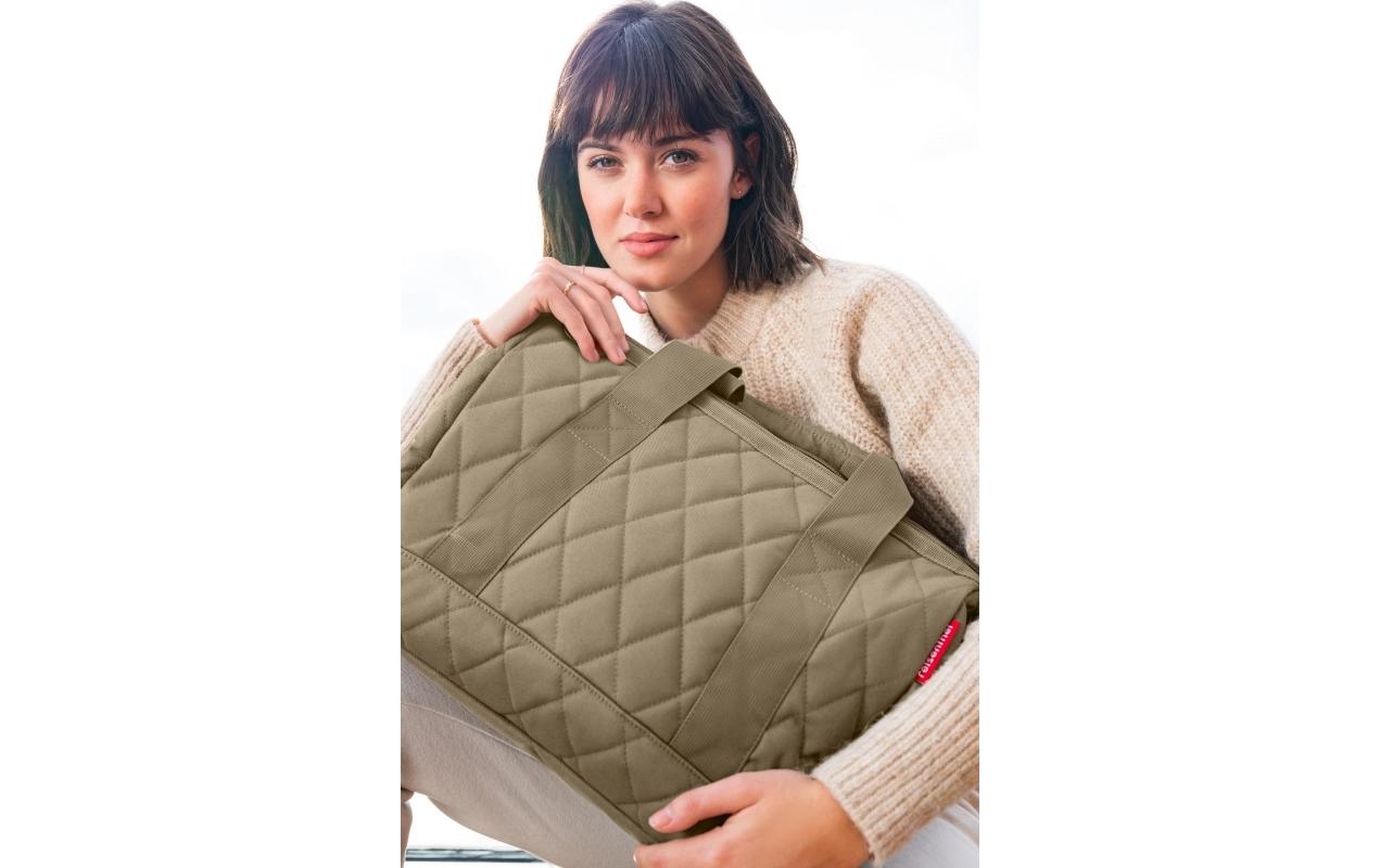 Reisenthel Umhängetasche Allrounder M – 18 l, Polyester, Rhombus Olive