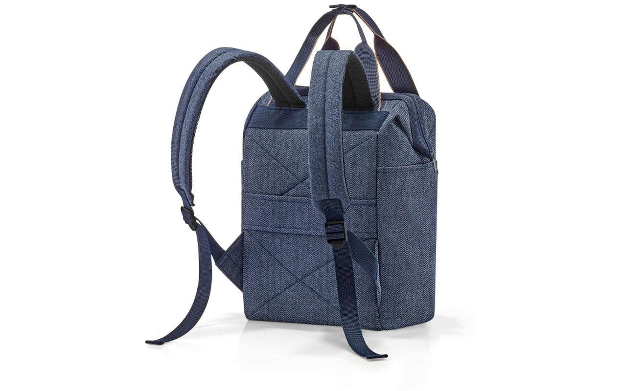 Reisenthel Freizeit-Rucksack – 12 l, Polyester, Herringbone, Dunkelblau