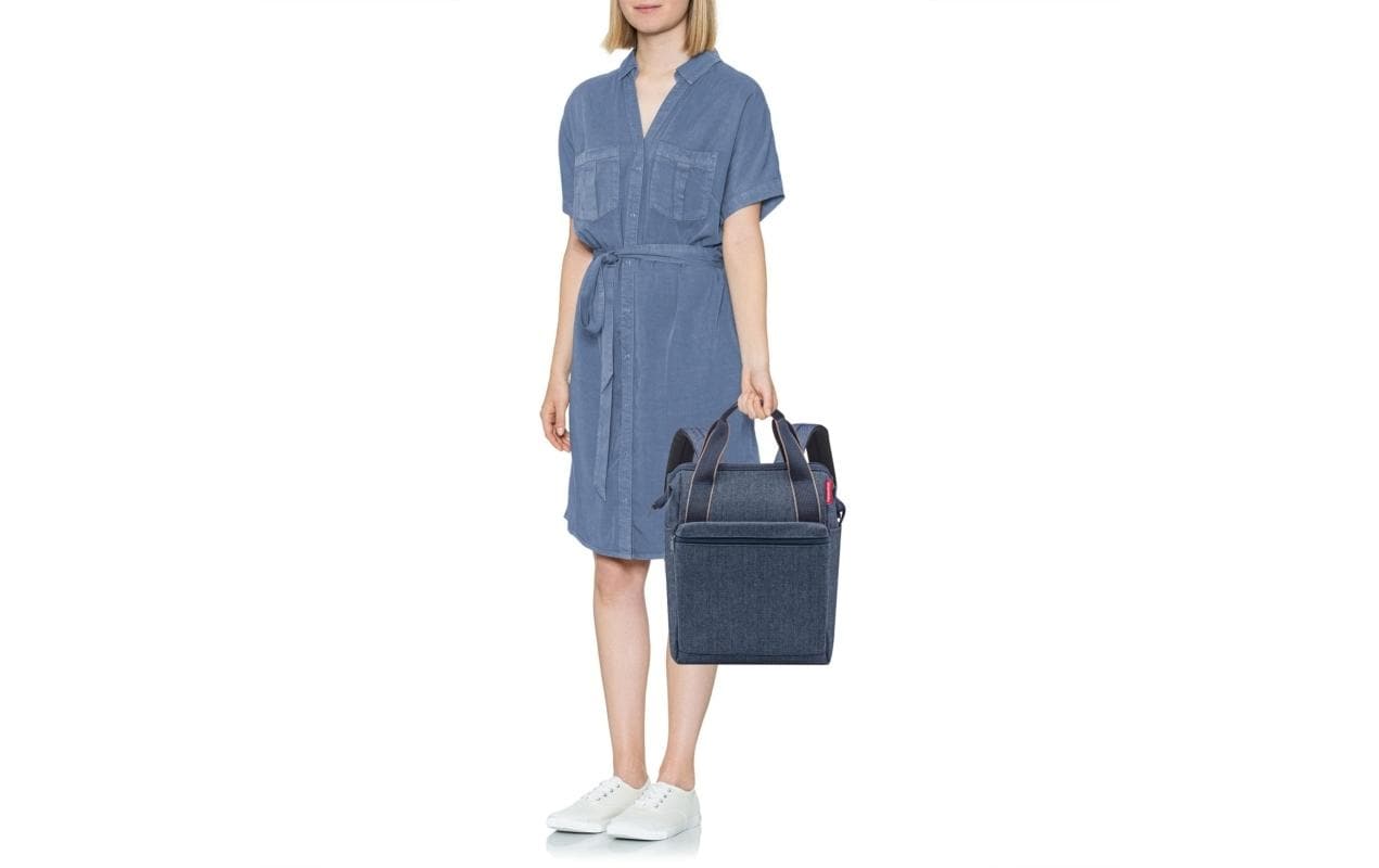Reisenthel Freizeit-Rucksack – 12 l, Polyester, Herringbone, Dunkelblau