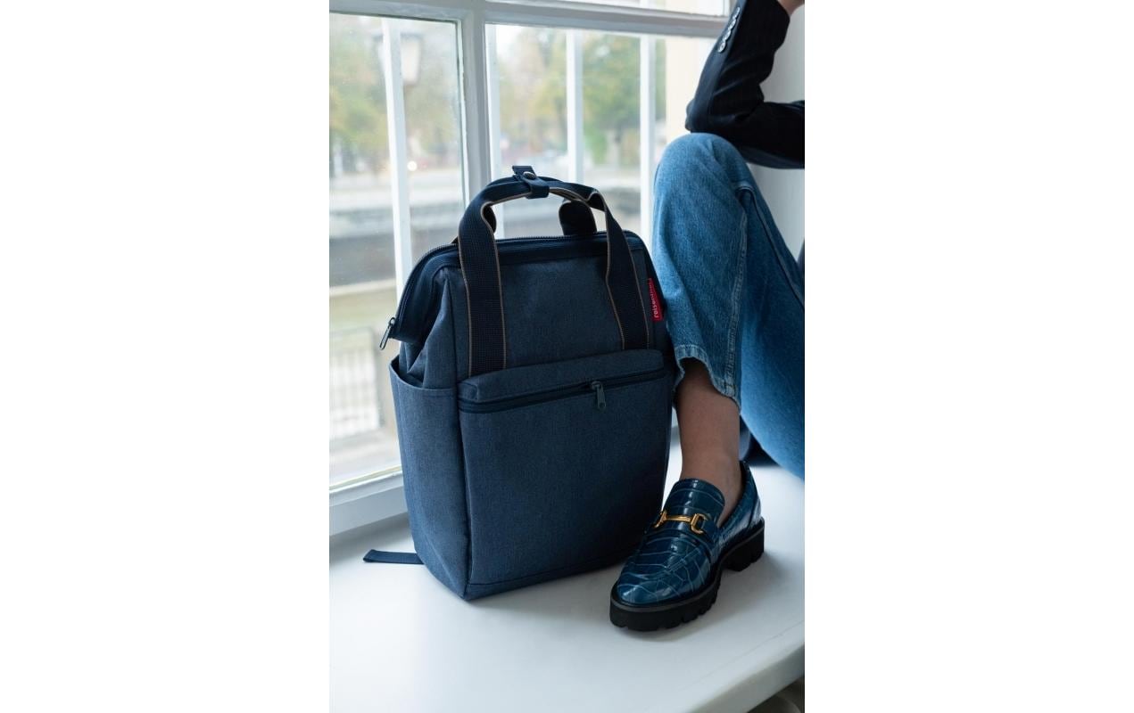 Reisenthel Freizeit-Rucksack – 12 l, Polyester, Herringbone, Dunkelblau