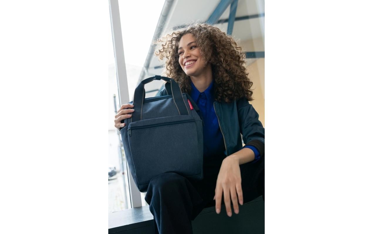 Reisenthel Freizeit-Rucksack – 12 l, Polyester, Herringbone, Dunkelblau