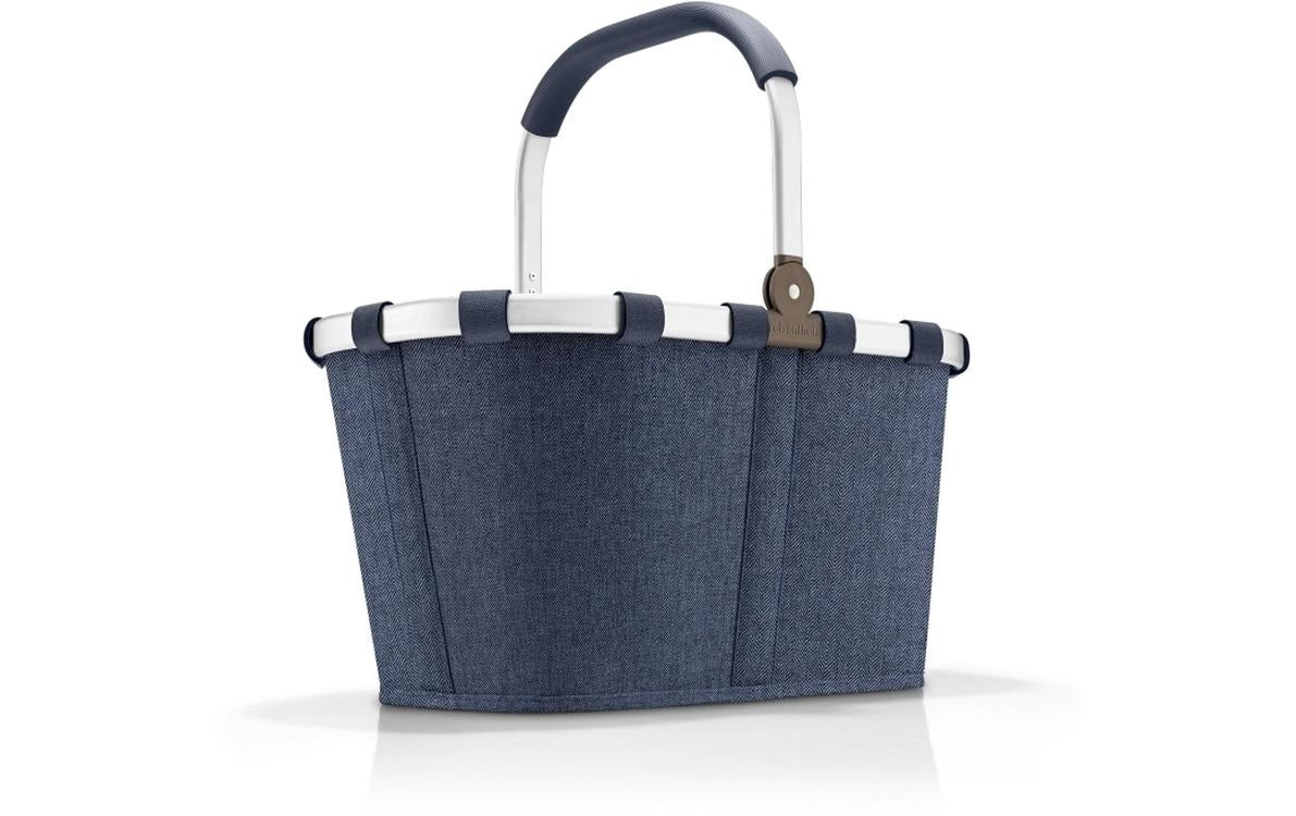 Reisenthel Stofftasche, Polyester, Motiv Herringbone Dunkelblau, 480×290×280 mm