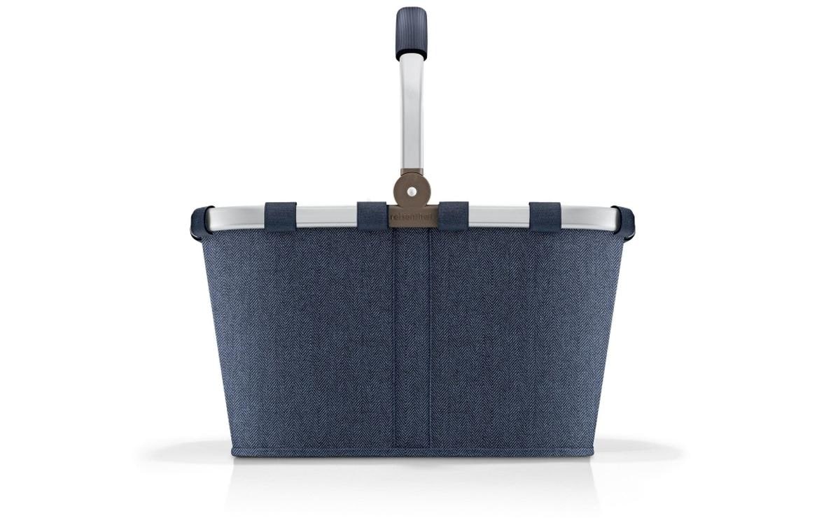 Reisenthel Stofftasche, Polyester, Motiv Herringbone Dunkelblau, 480×290×280 mm