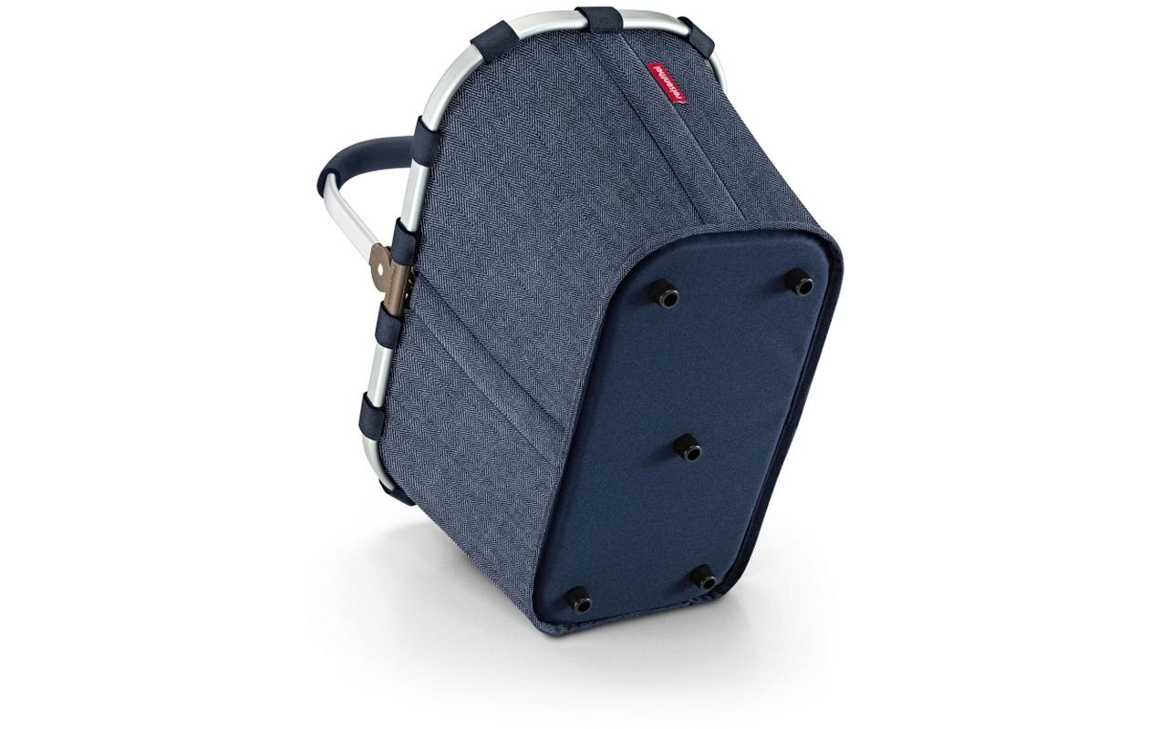 Reisenthel Stofftasche, Polyester, Motiv Herringbone Dunkelblau, 480×290×280 mm