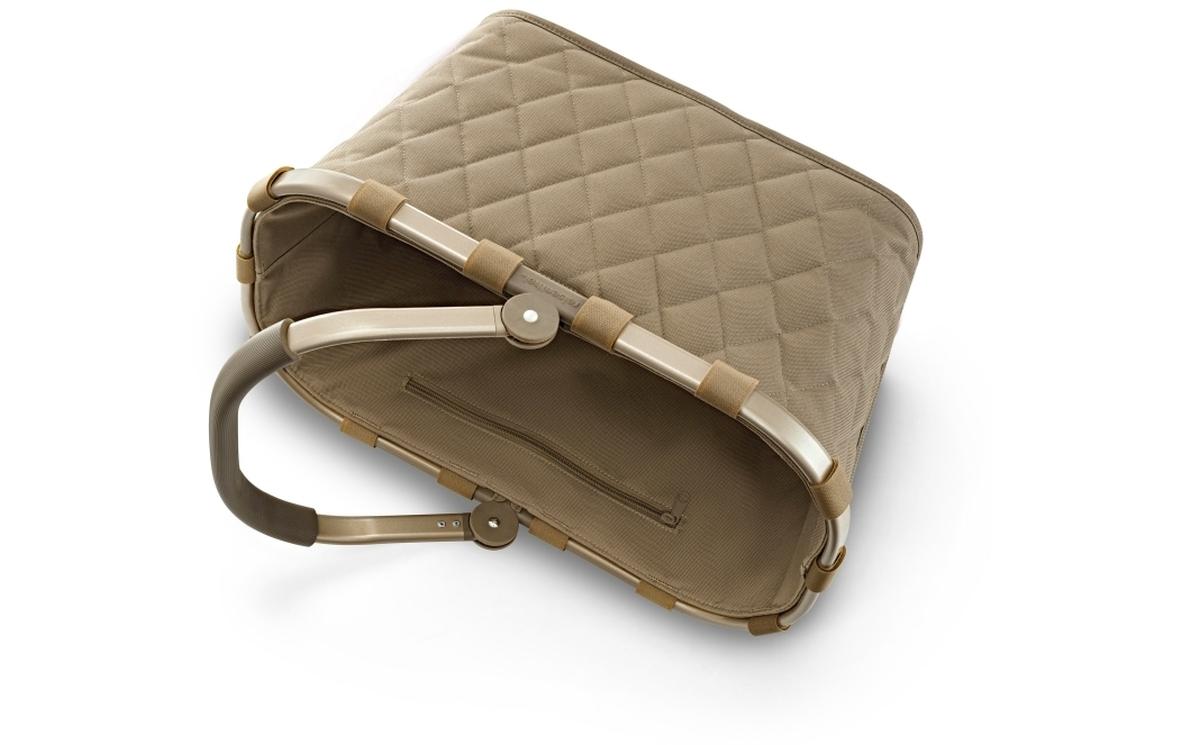 Reisenthel Stofftasche, Polyester, Motiv Rhombus Olive, 480×290×280 mm