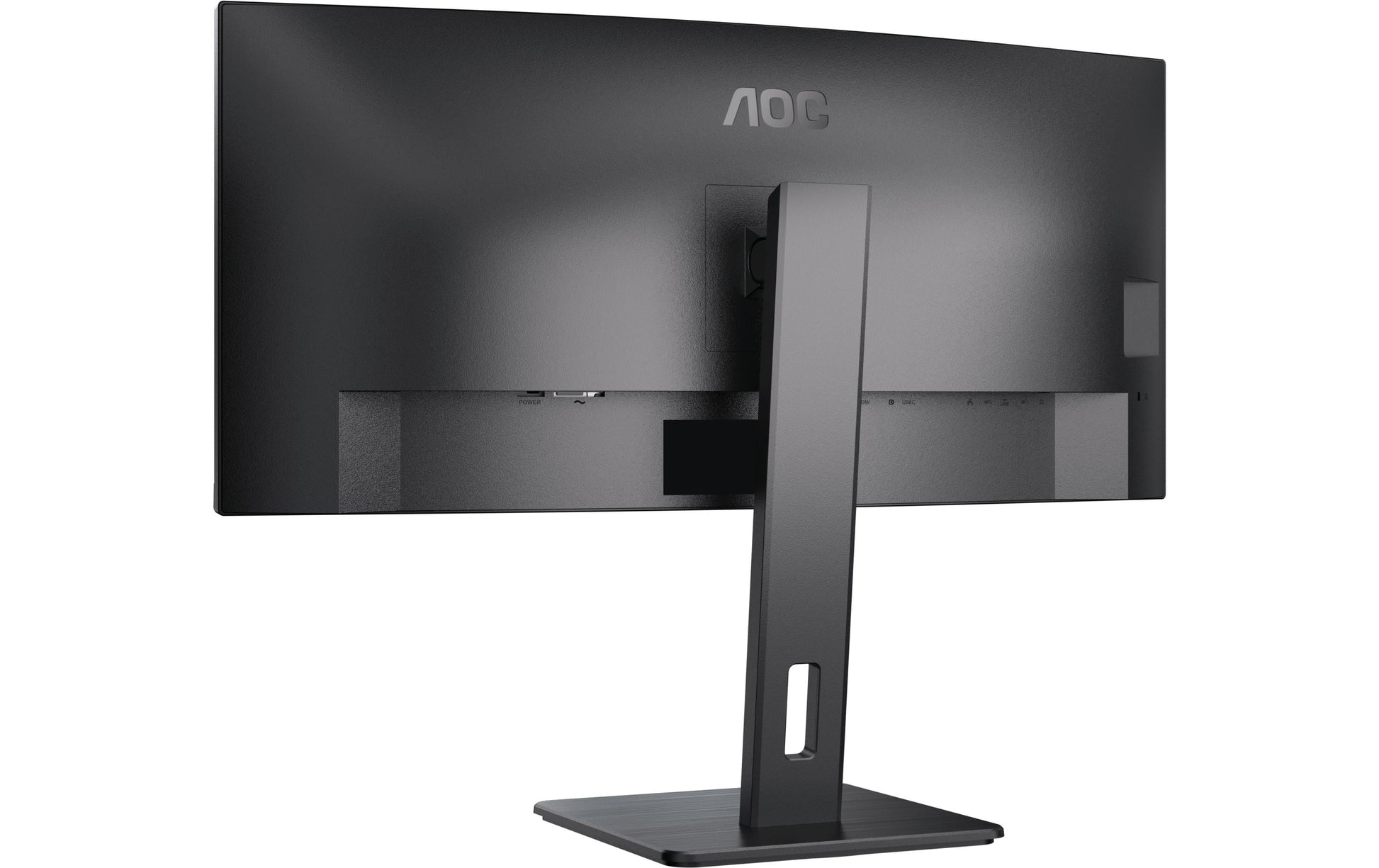 AOC Monitor, 34", 3440 × 1440 (UWQHD), VA, 100 Hz, 300 cd/m², KVM, USB-C, Gebogen, VESA 100 × 100, Schwarz