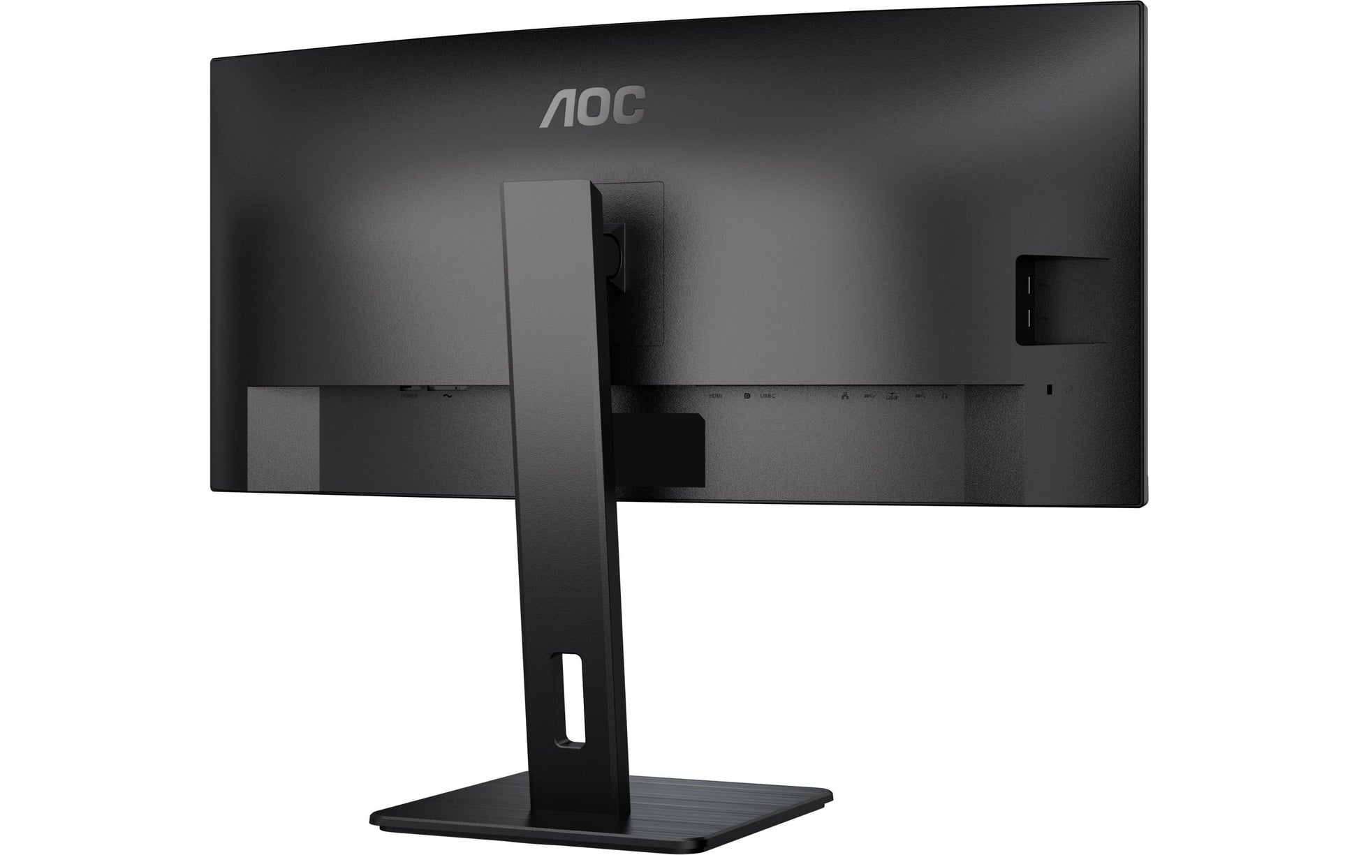 AOC Monitor, 34", 3440 × 1440 (UWQHD), VA, 100 Hz, 300 cd/m², KVM, USB-C, Gebogen, VESA 100 × 100, Schwarz