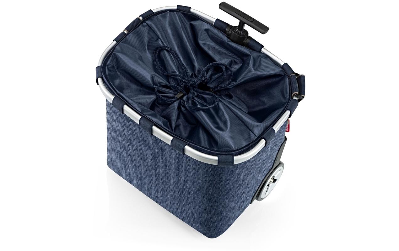 Reisenthel Stofftasche, Polyester, Motiv Herringbone Dunkelblau, 420×475×320 mm
