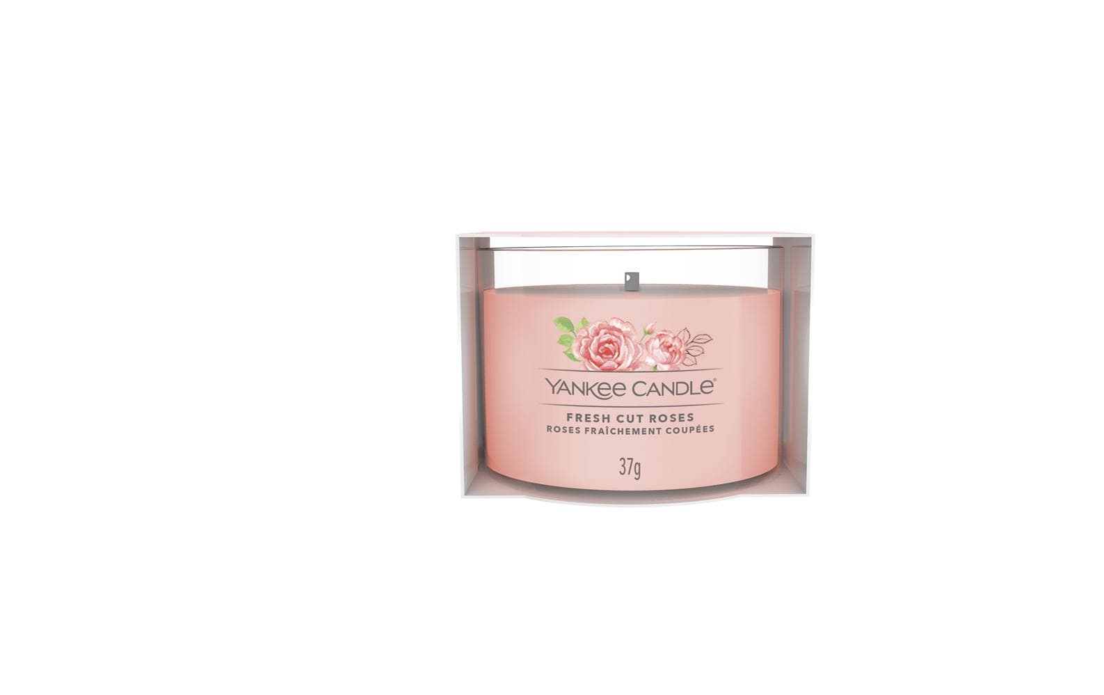 Yankee Candle Duftkerze – Fresh Cut Roses – Ø 5,4 × 4,5 cm – 10 h