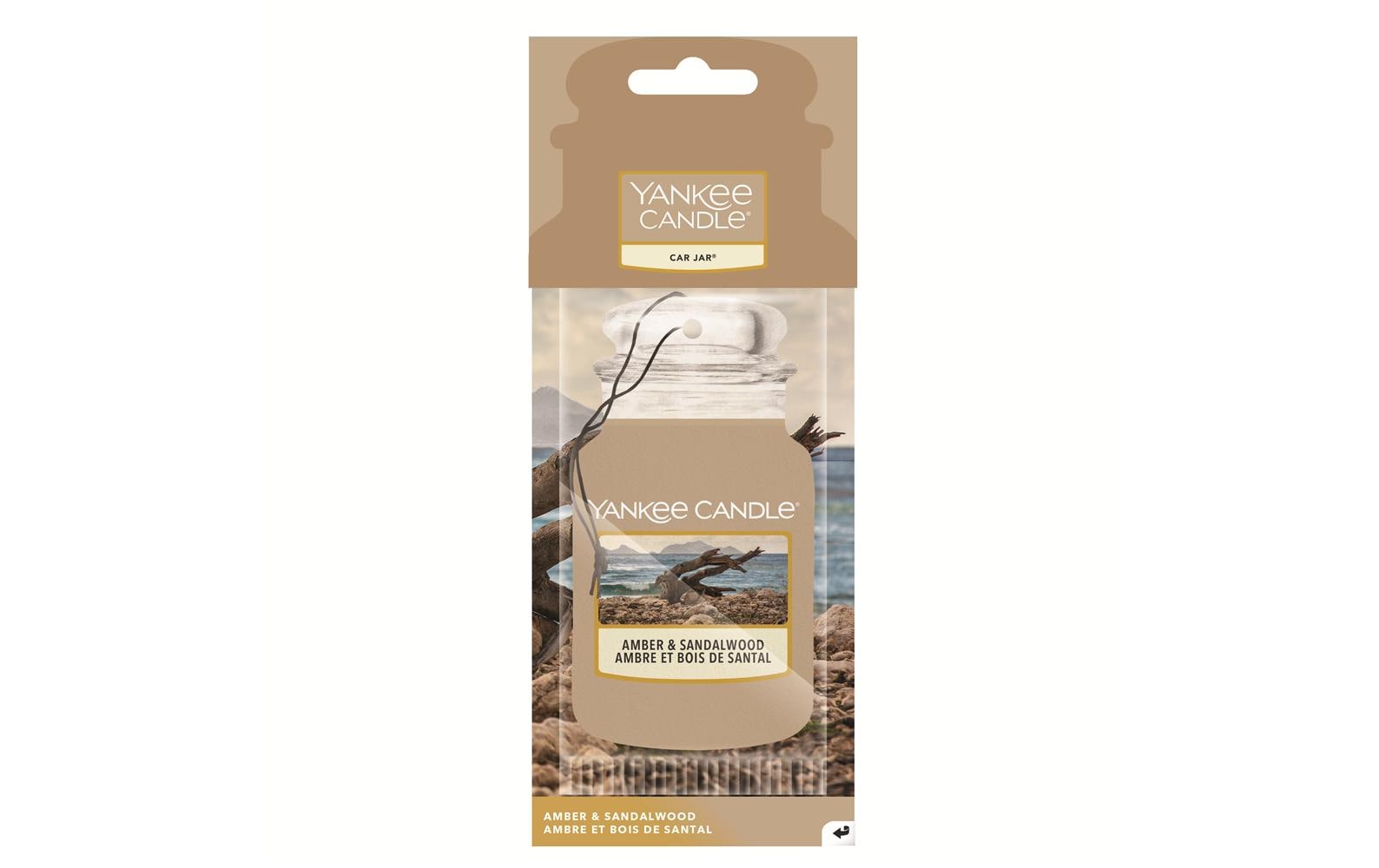 Yankee Candle Amber & Sandalwood – Auto-Lufterfrischer Anhänger, 28 Tage