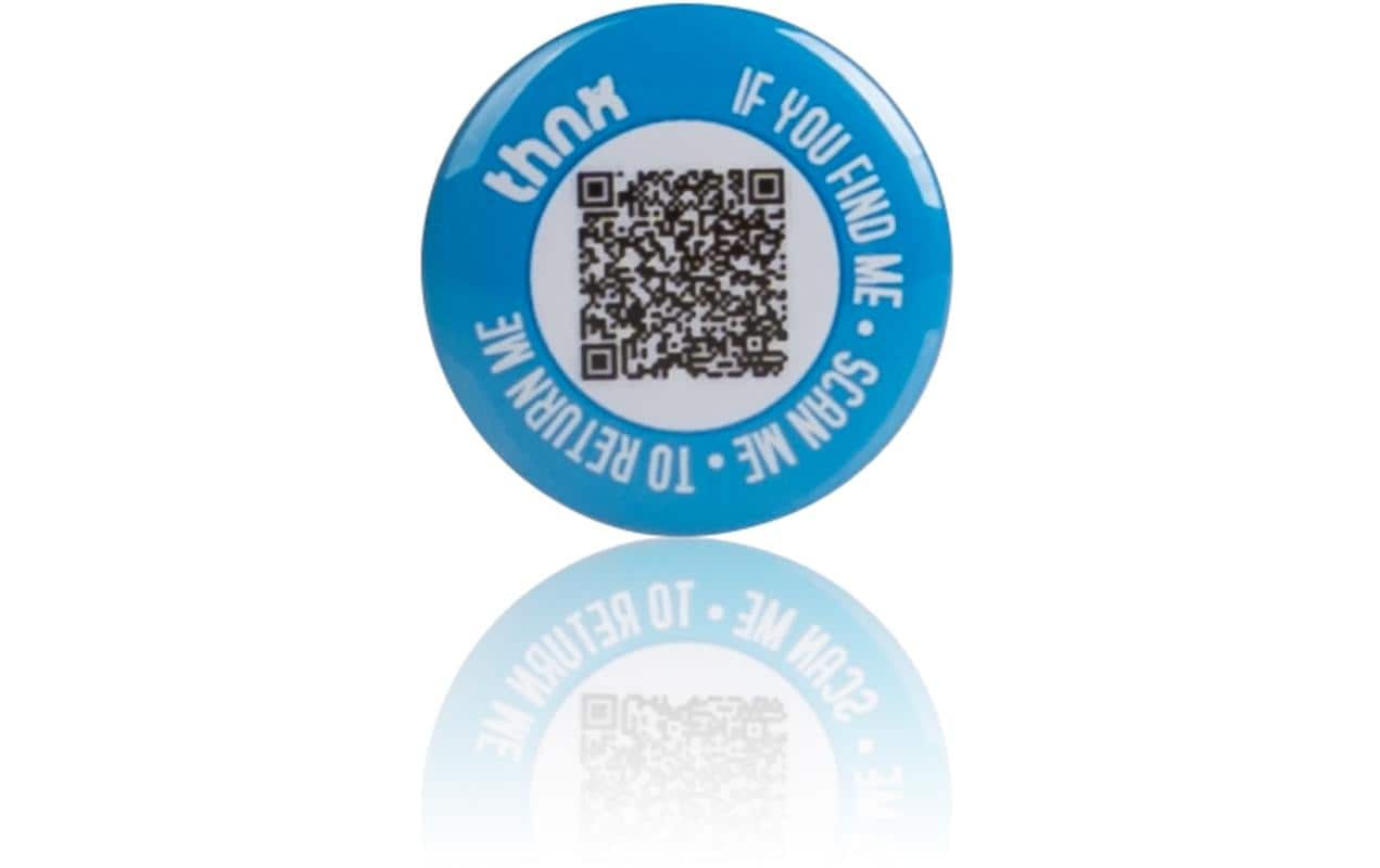 Thnxtags Tag Button – Bluetooth-Tracker – für Thnx Tags App – Blau
