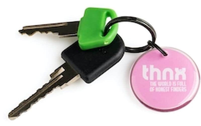 Thnxtags Tag M – Bluetooth-Tracker – für Thnx Tags App – Pink