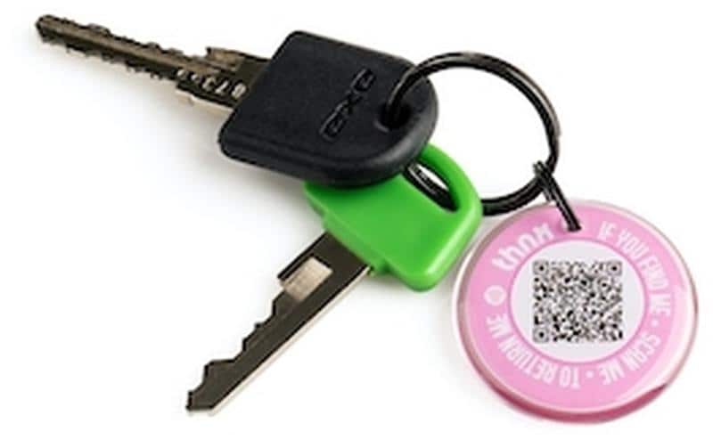 Thnxtags Tag M – Bluetooth-Tracker – für Thnx Tags App – Pink