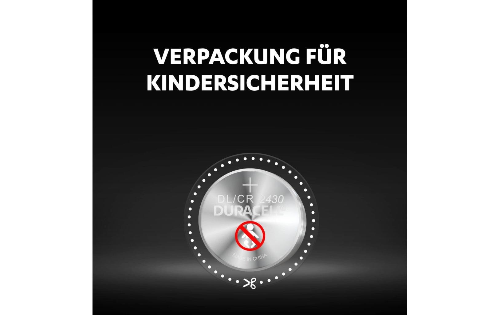 Duracell Knopfzelle CR2430, Lithium, 3 V – 1 Stk.
