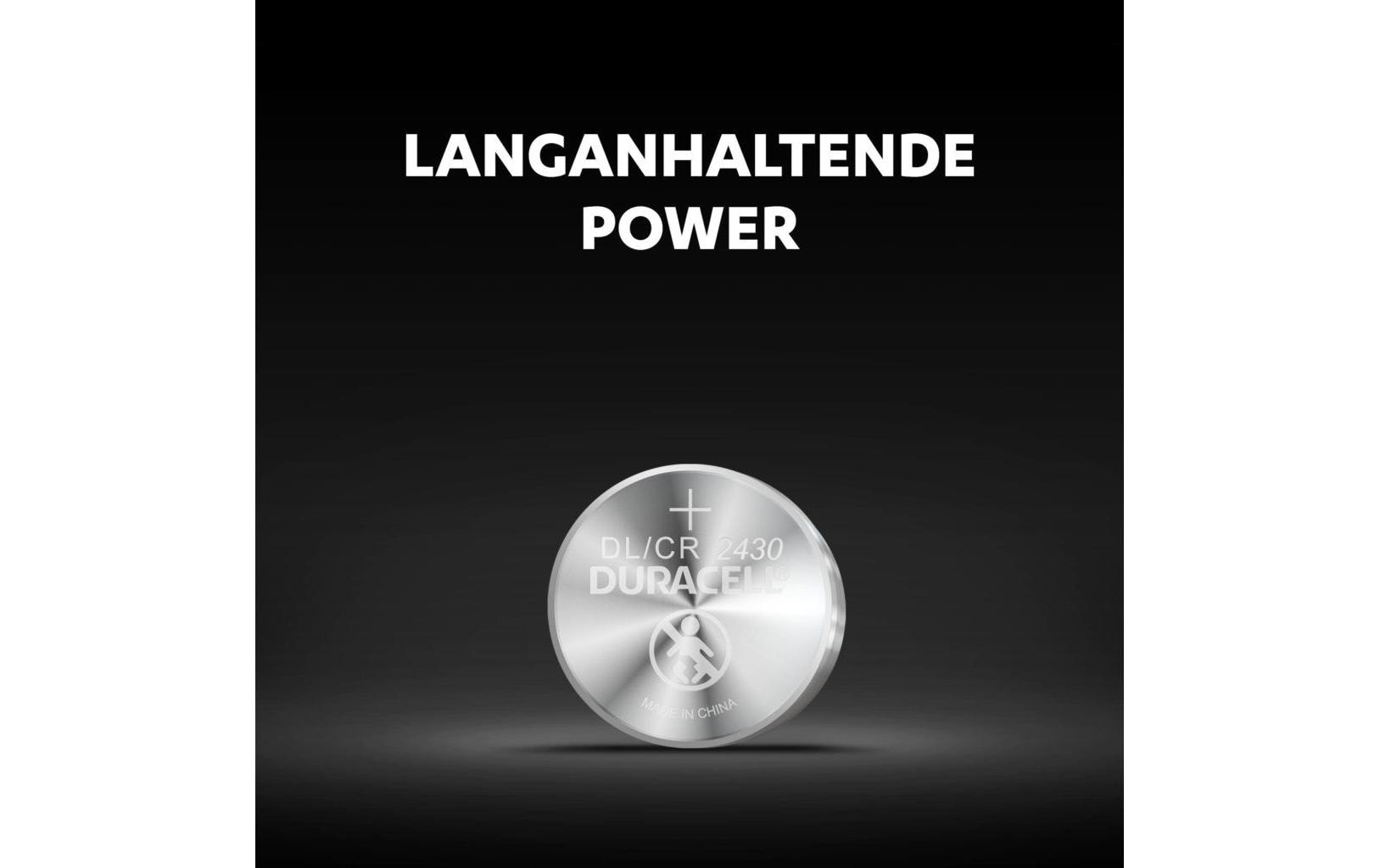 Duracell Knopfzelle CR2430, Lithium, 3 V – 1 Stk.