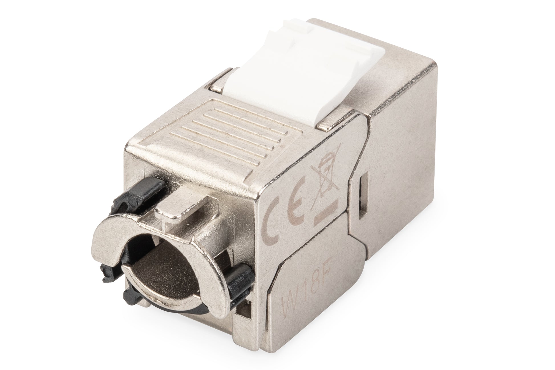 Digitus Cat 6A Keystone-Modul – geschirmt, RJ-45 (LSA), 24er-Set, Silber