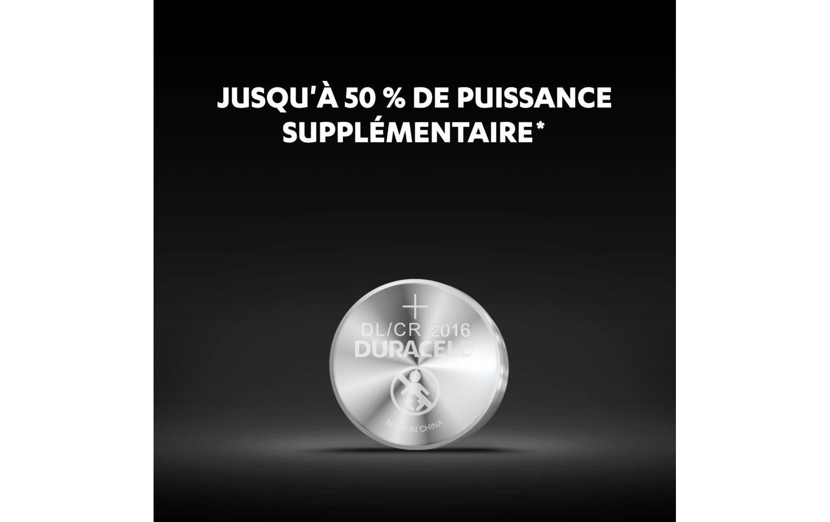 Duracell Knopfzellen CR2016, Lithium, 3 V – 2 Stk.