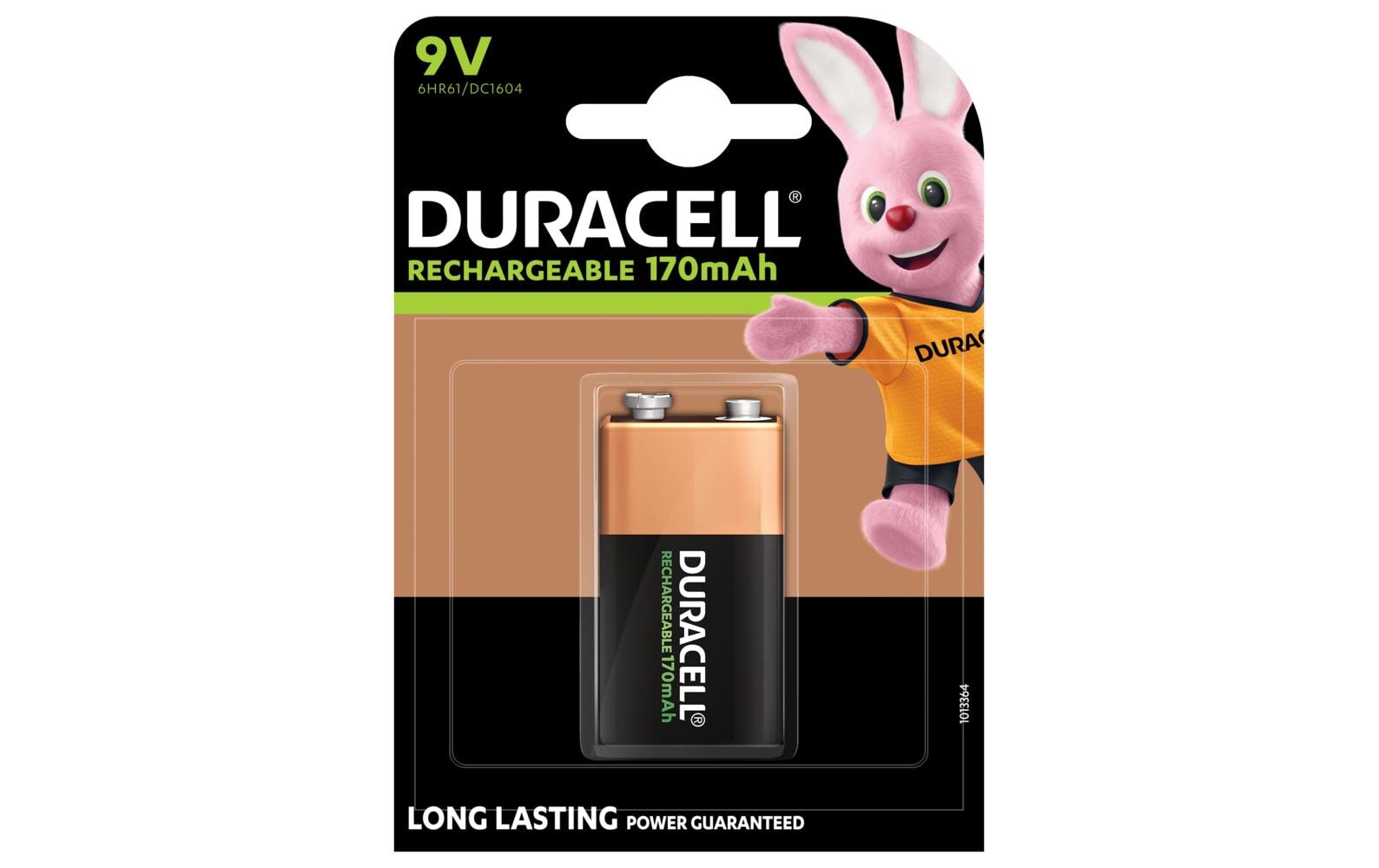 Duracell Akku 9 V 170 mAh 1,53 Wh Ni-MH – für 9V E-Block Geräte