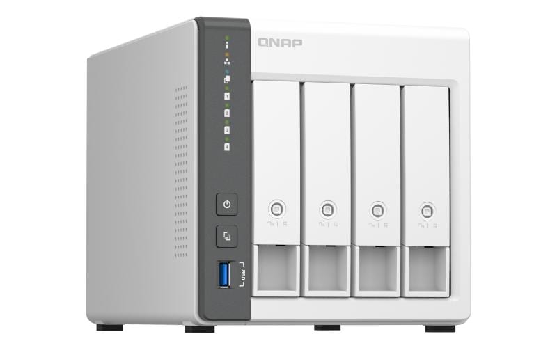 QNAP TS-433-4G NAS – 4 GB, 2,5 GbE, 1 GbE, 4 Einschübe