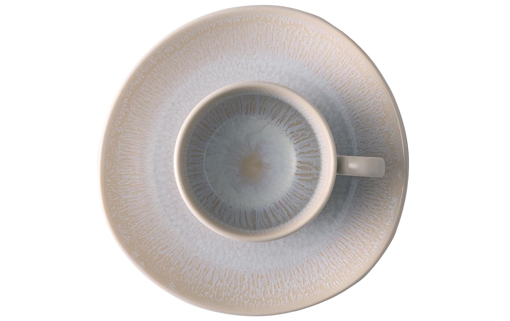 Sola Espressotasse Lunasol – 90 ml, Ø 12,5 cm, Steingut, Hellgrau, spülmaschinenfest, mikrowellengeeignet