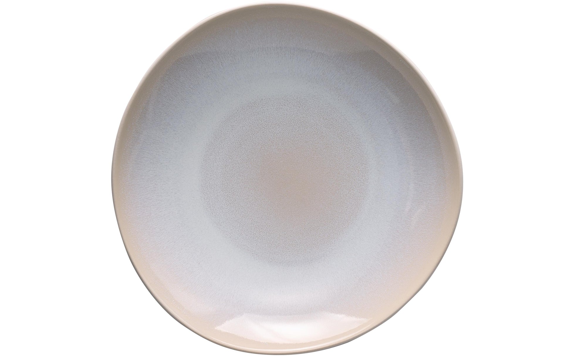 Sola Speise-Service – 12-teilig, Ø 25 cm (Speiseteller), Steingut, Hellgrau, spülmaschinenfest