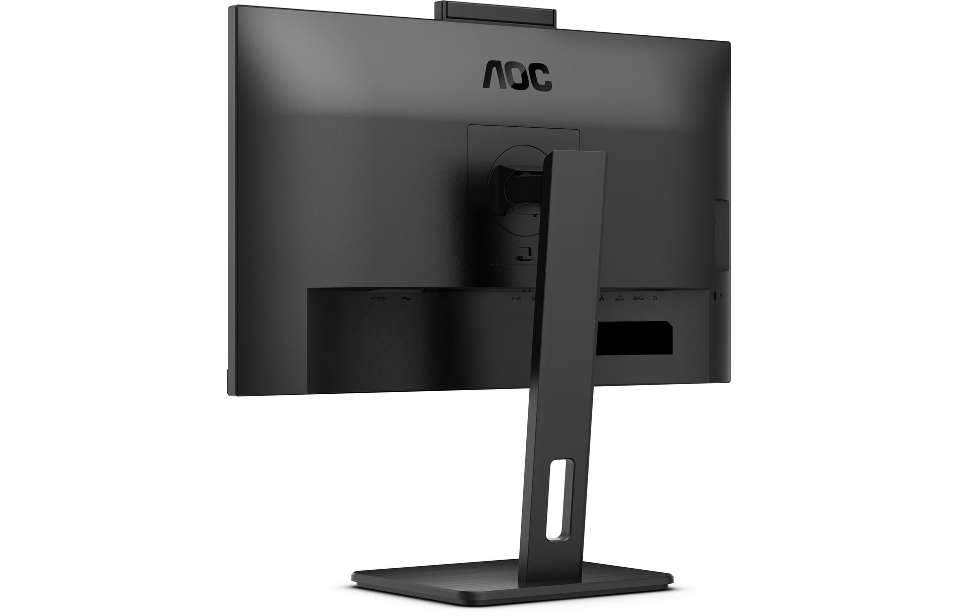 AOC 24P3CW – Monitor, 23,8", IPS, 75 Hz, 300 cd/m², Webcam, USB-C (65 W PD), VESA 100 × 100, Schwarz