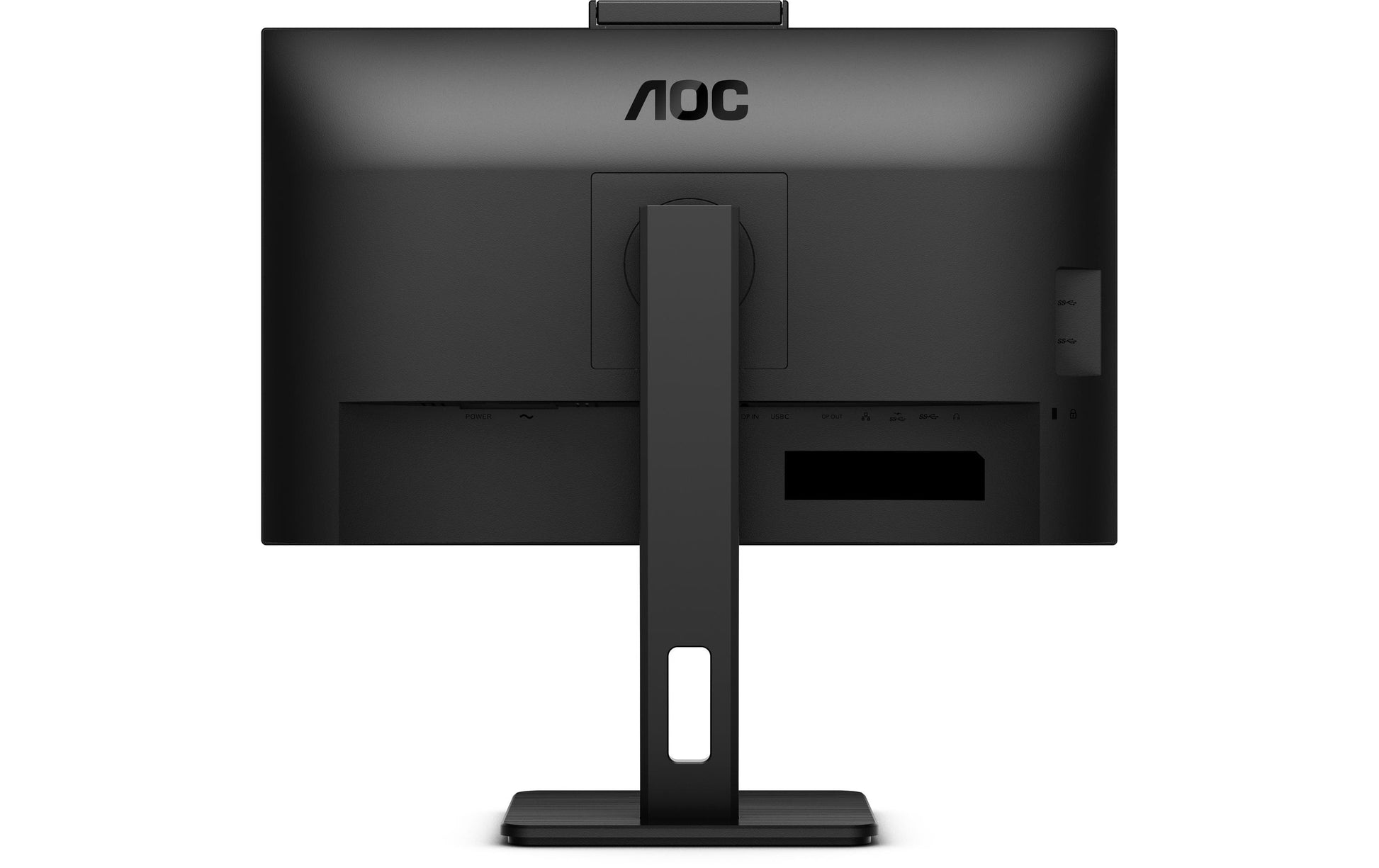 AOC 24P3CW – Monitor, 23,8", IPS, 75 Hz, 300 cd/m², Webcam, USB-C (65 W PD), VESA 100 × 100, Schwarz