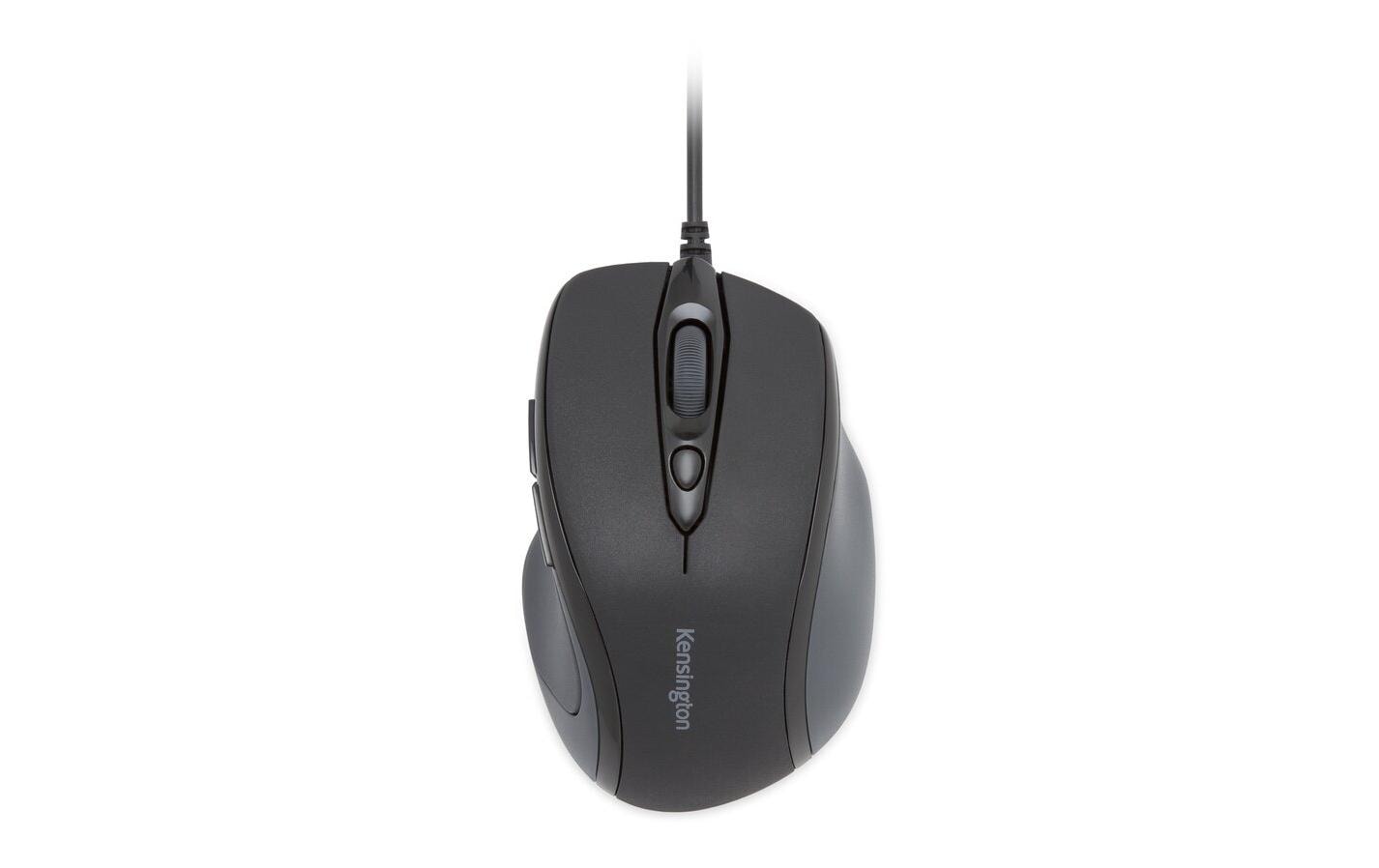 Kensington Pro Fit Ergonomische Maus – kabelgebunden, USB-A, beidhändig, Daumentaste, schwarz