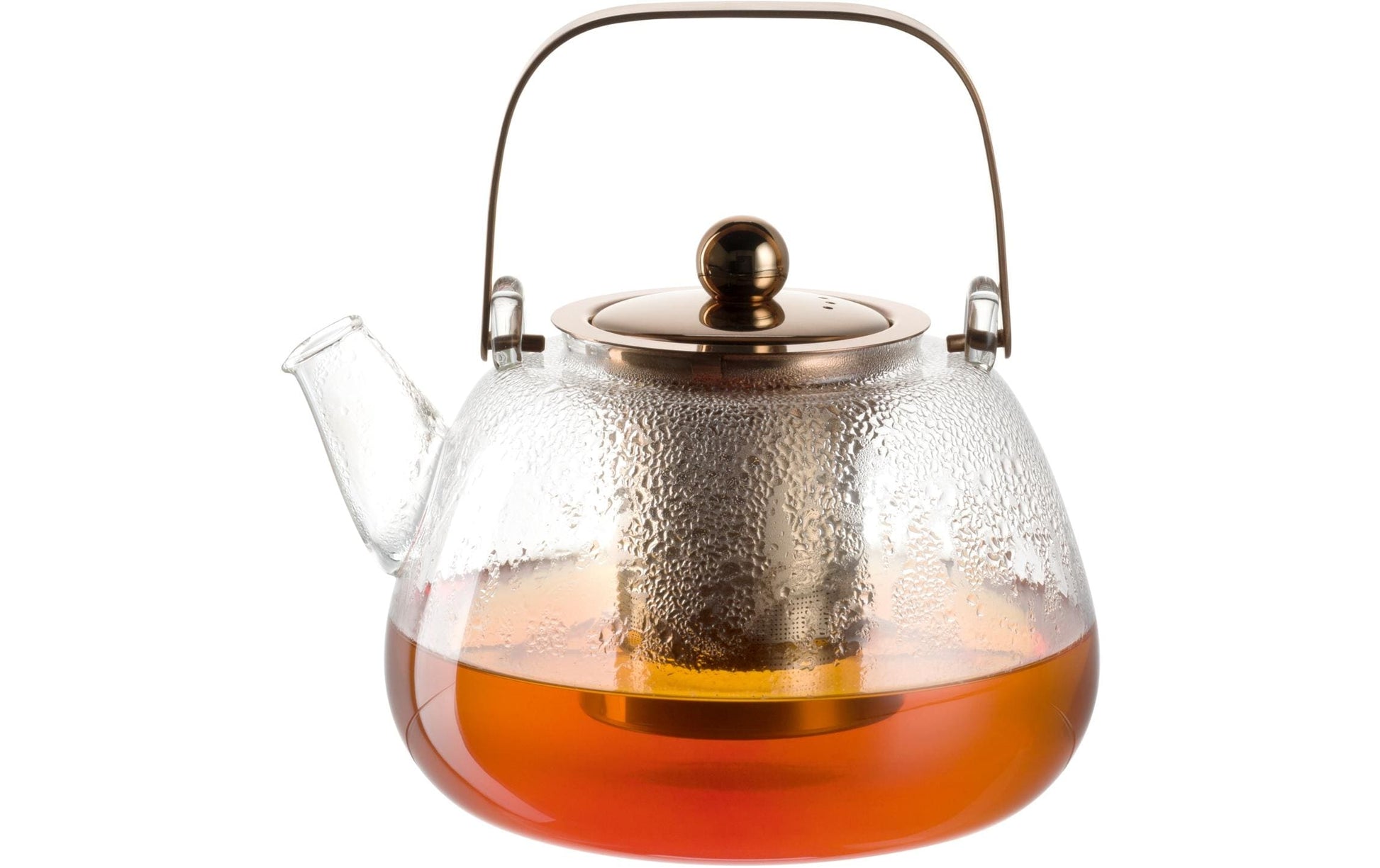 LEONARDO Teekanne – 1,2 l, Borosilikatglas, transparent, abnehmbarer Deckel, mit Teefilter, spülmaschinenfest