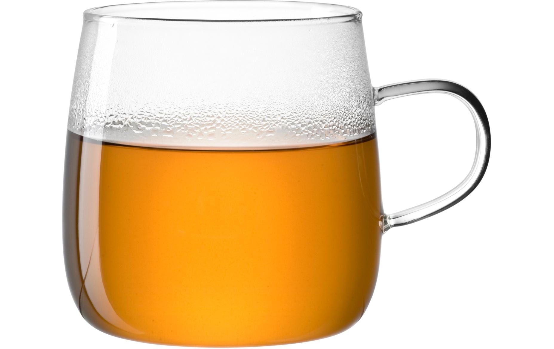 LEONARDO Teetasse – 0,57 l, Glas, transparent, Henkel, spülmaschinenfest, mikrowellenfest, 4 Stück