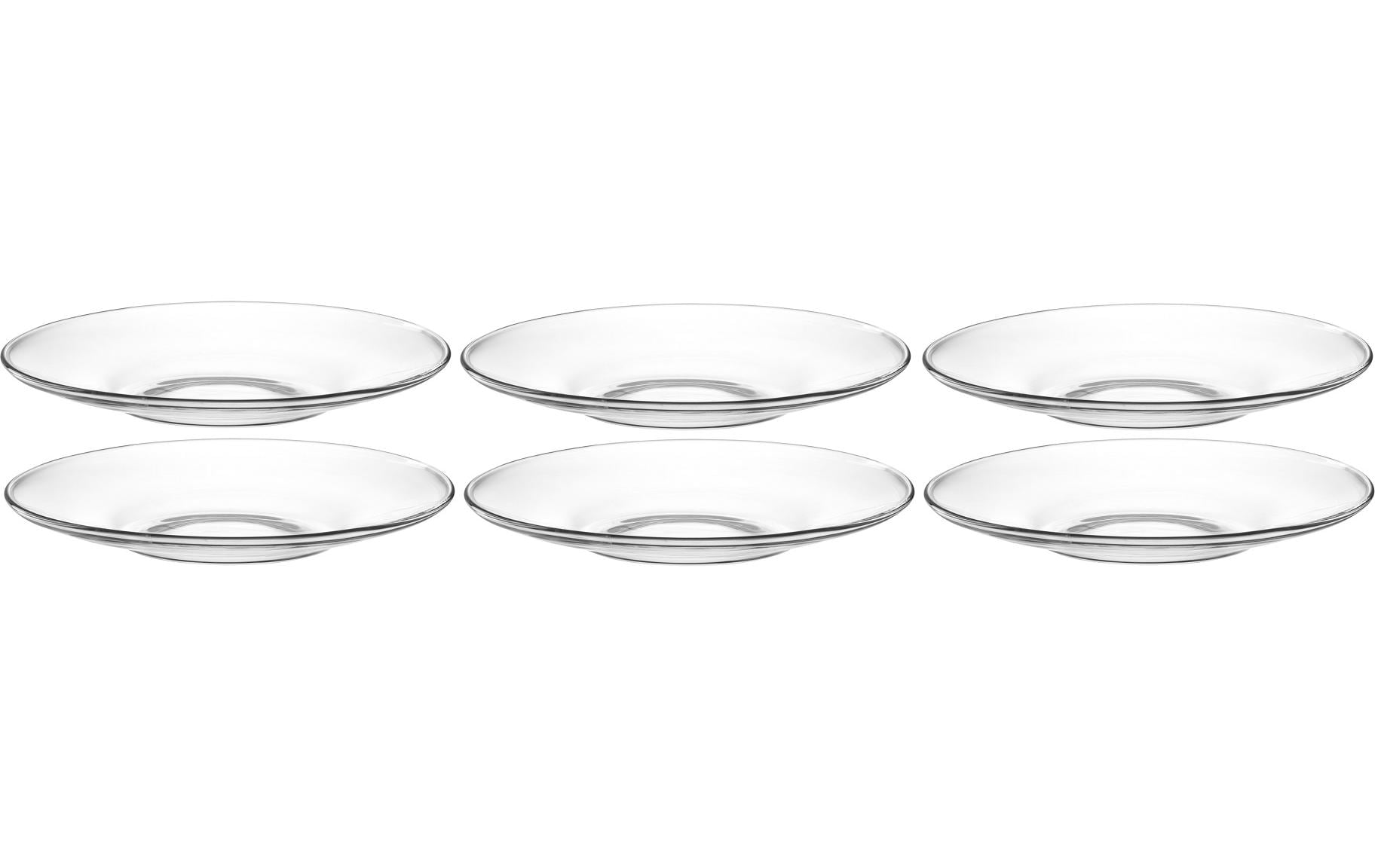 LEONARDO Unterteller – Glas, transparent, spülmaschinenfest, 6 Stück