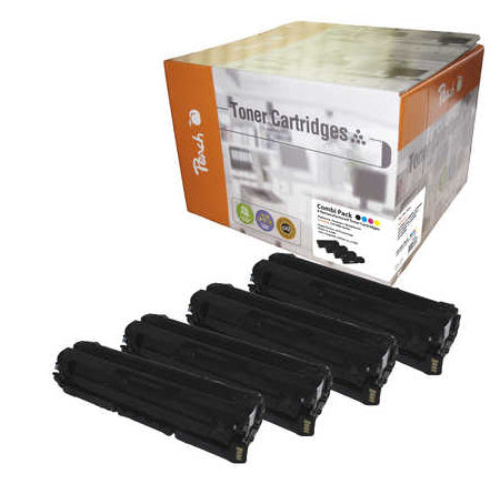 Peach Toner-Multipack CLT-506L – BK/C/M/Y, 3500 Seiten – für Samsung CLP-680/CLP-680 DW/CLP-680 ND und andere