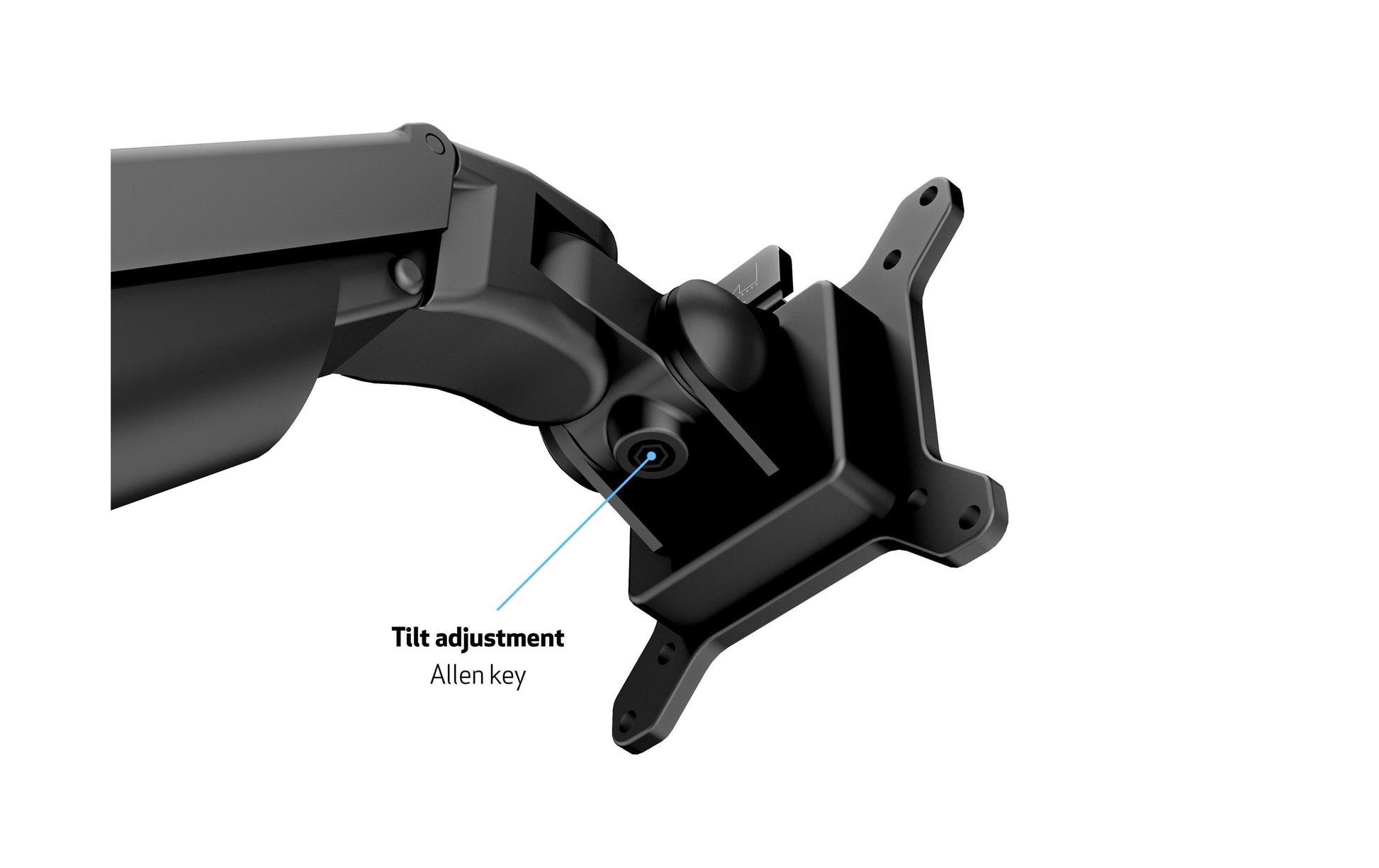 Multibrackets Tischständer Duo 3965 – Tischhalterung, Dual, bis 32", VESA 100 × 100 mm, 10 kg, Drehbar, Schwarz