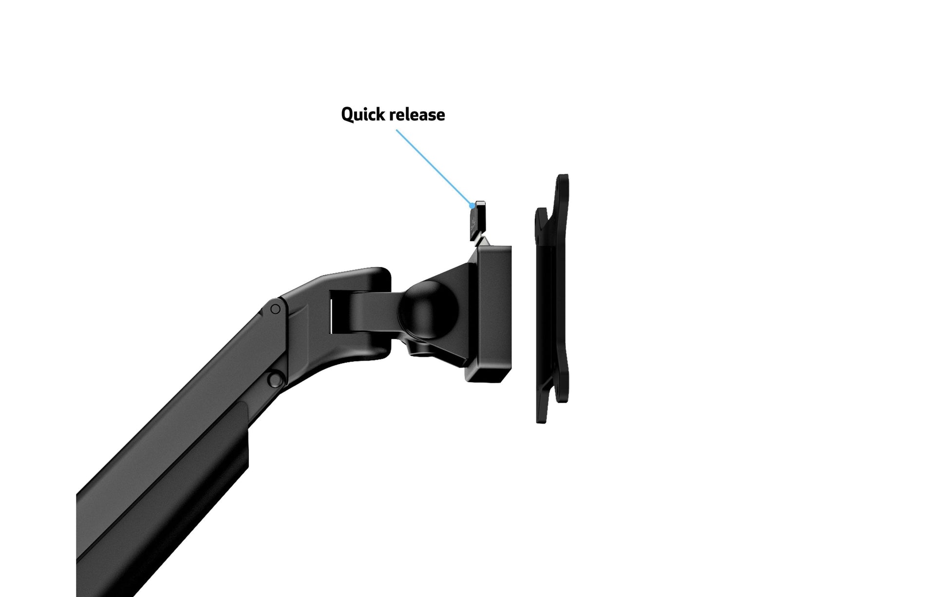 Multibrackets Tischständer Duo 3965 – Tischhalterung, Dual, bis 32", VESA 100 × 100 mm, 10 kg, Drehbar, Schwarz
