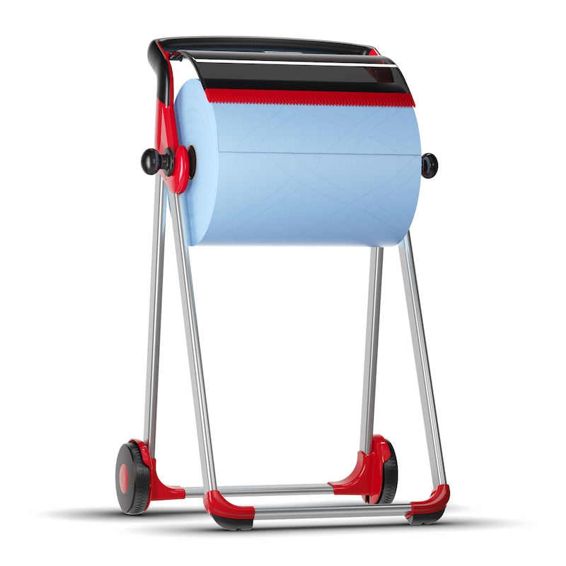Tork Handtuchrollenspender Metall/Kunststoff Rot – für Tork W1, 646 × 1006 × 530 mm