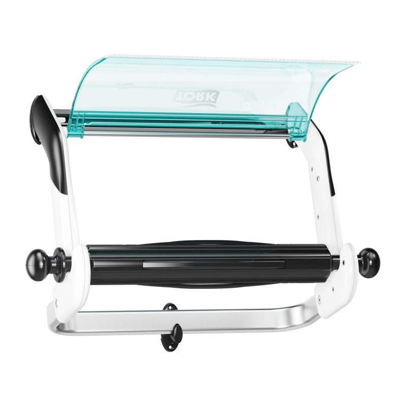 Tork Putzrollenspender Wandhalterung – für W1, Metall/Kunststoff, türkis/weiss, 646 × 463 × 274 mm