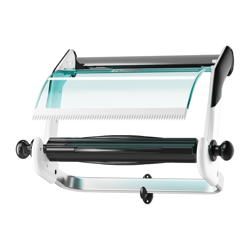 Tork Putzrollenspender Wandhalterung – für W1, Metall/Kunststoff, türkis/weiss, 646 × 463 × 274 mm