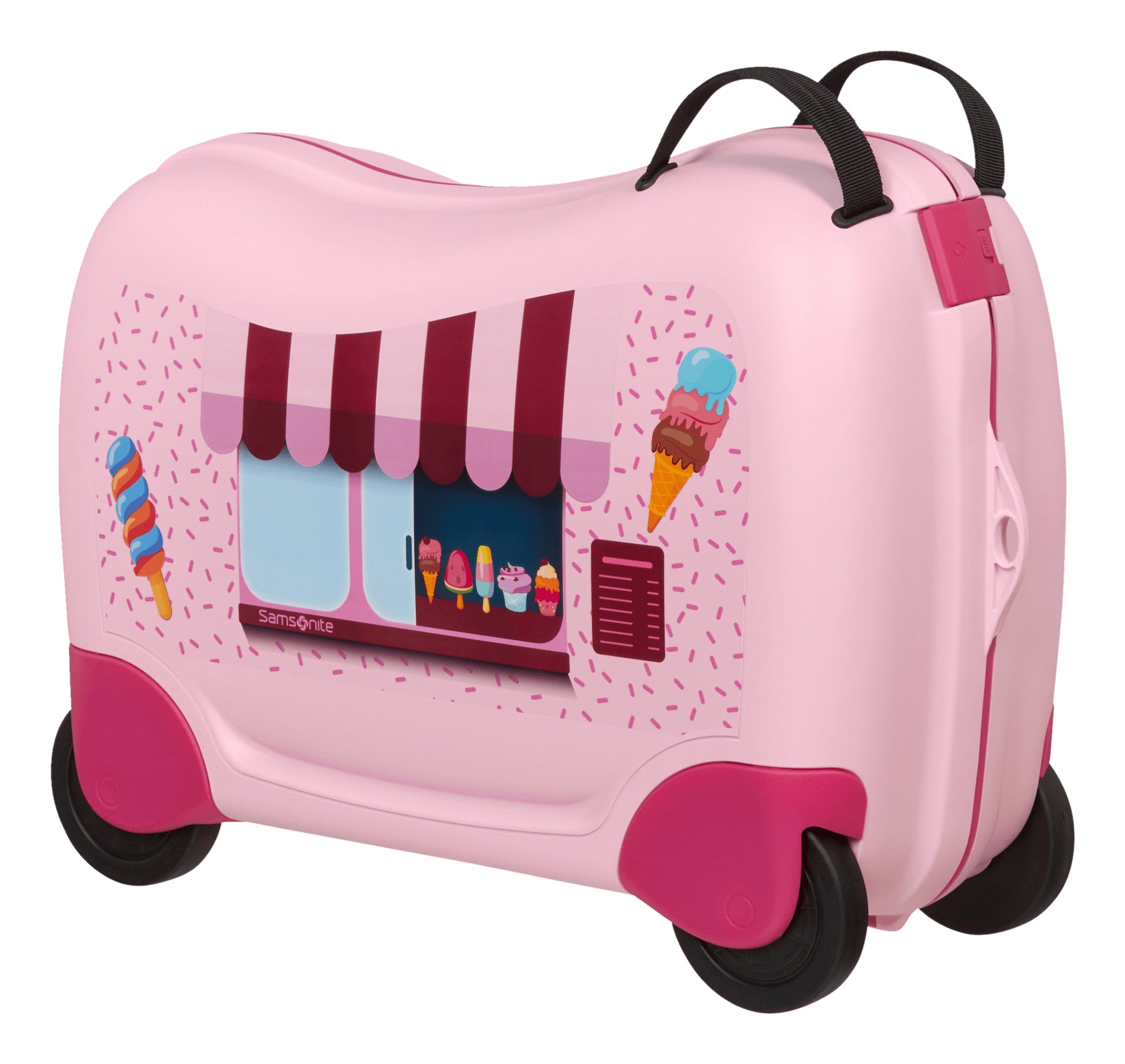 Samsonite Ride-on-Kindertrolley Handgepäck – 30 l, Hartschale, 4 Rollen, Ice Cream Van, 52 × 38 × 21 cm