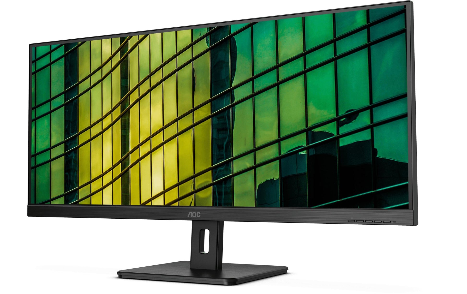 AOC Monitor, 34", 3440 × 1440, VA, 100 Hz, 300 cd/m², Adaptive Sync, VESA 100 × 100, Schwarz