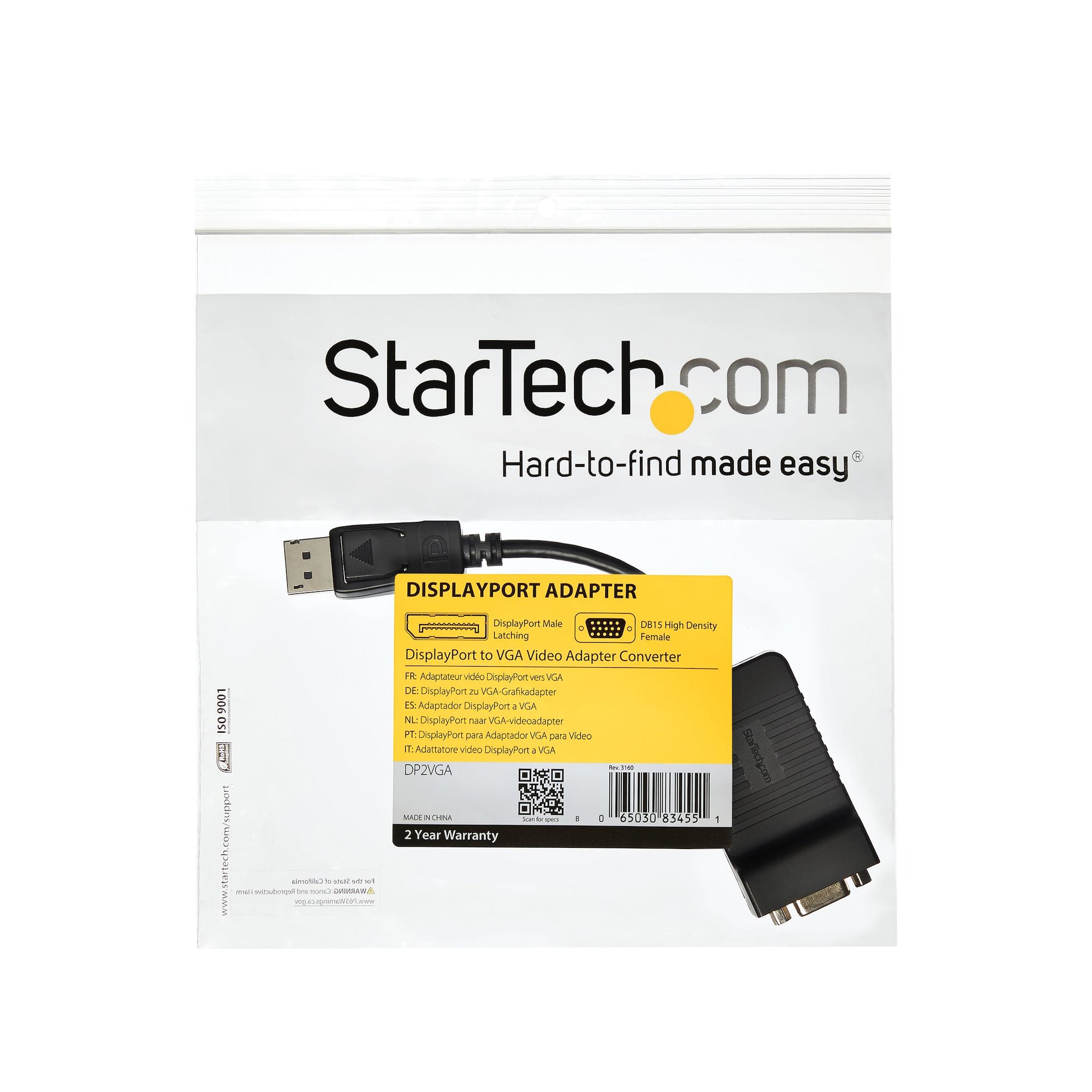 StarTech.com DisplayPort auf VGA Adapter