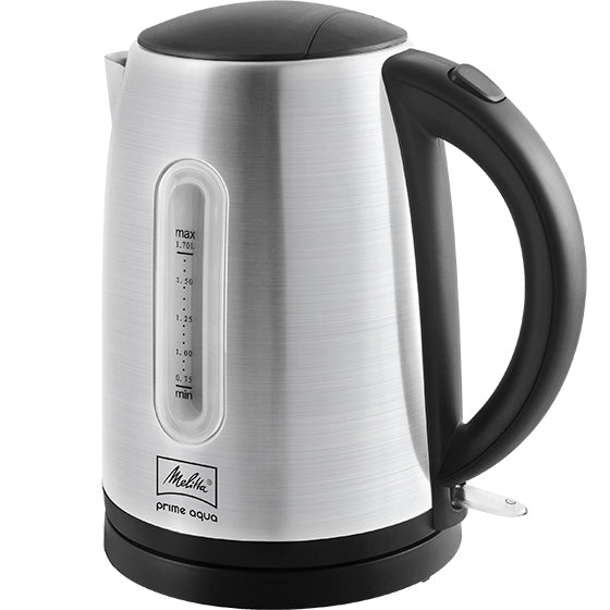 Melitta Prime Aqua – Wasserkocher 1,7 l, 2200 W, Edelstahl, Silber
