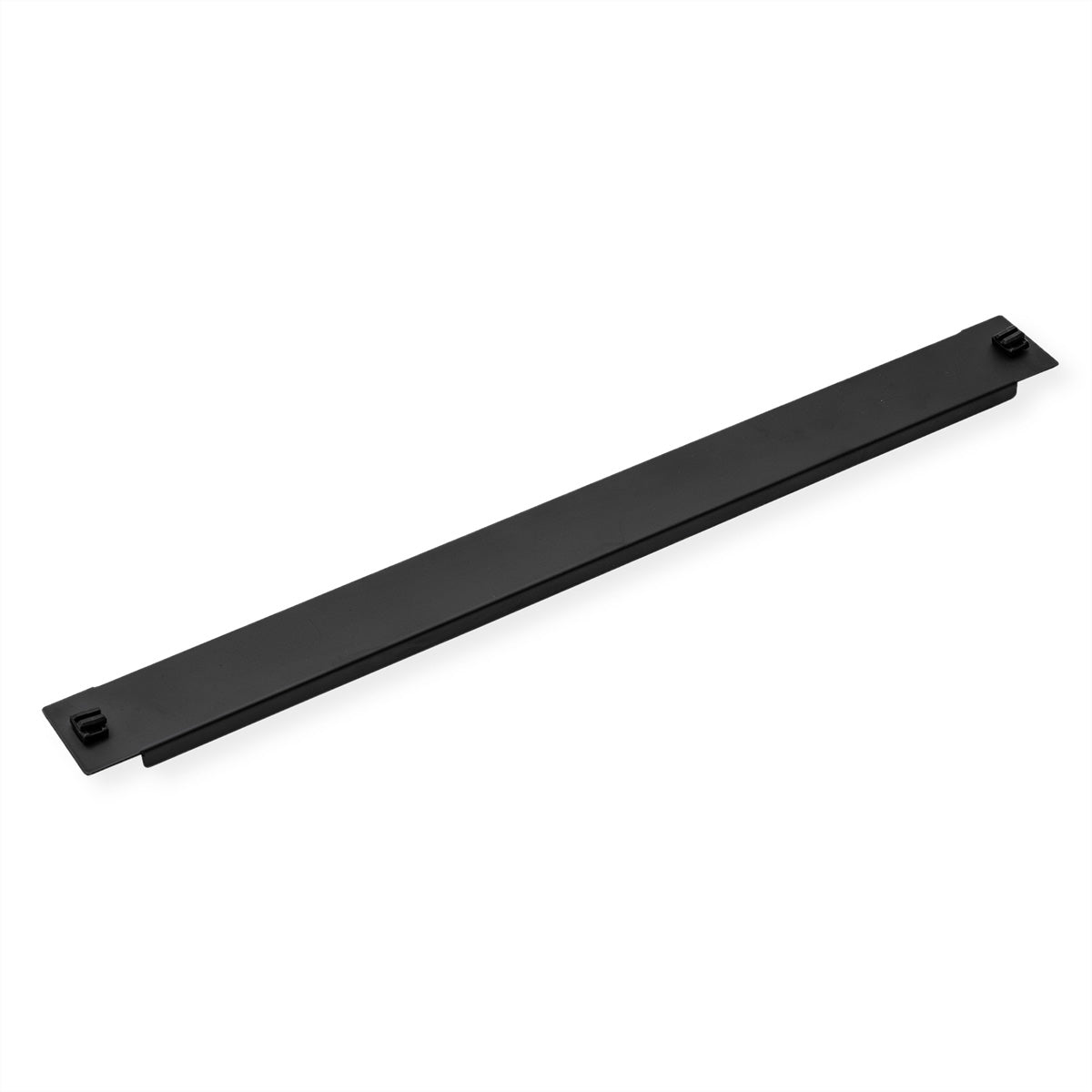 VALUE 19" Blindblende, 1 HE, Snap-In, werkzeuglos, Schwarz