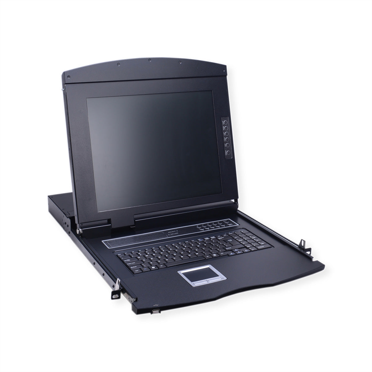 VALUE 17" Rack-LCD-Konsole – 1280 × 1024, VGA, USB 2.0, CH-Layout – 1U