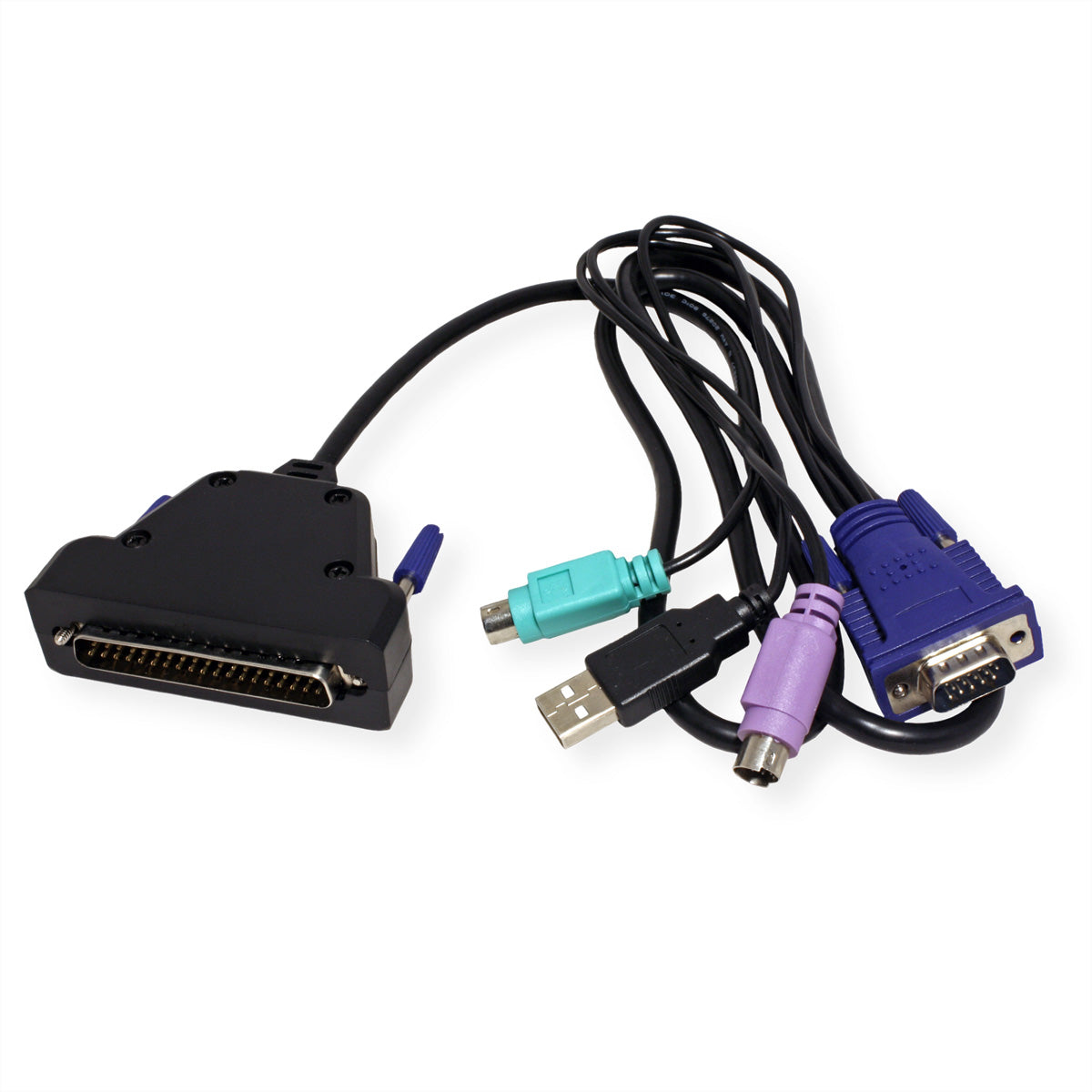 VALUE 19" Rack-LCD-Konsole – 1366 × 768, USB 2.0, CH-Layout – 1U