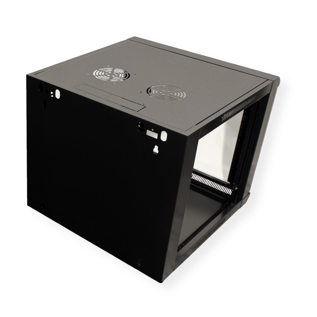 VALUE 19" Wandverteiler 6U, abschliessbar, 570 × 450 × 368 mm, schwarz