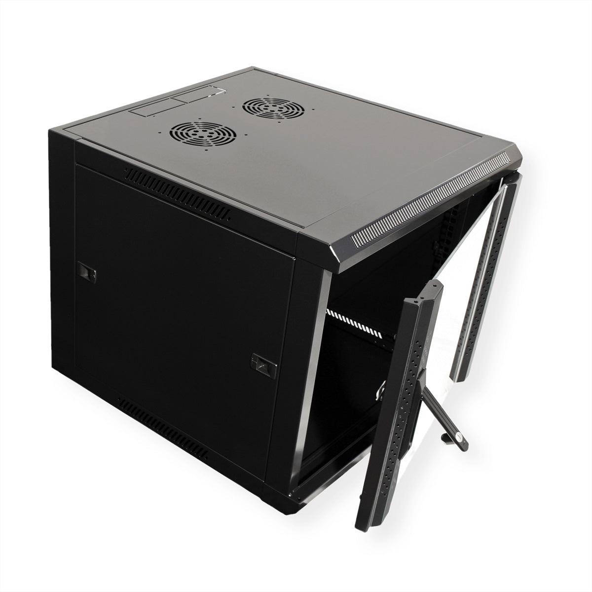 VALUE 19" Wandverteiler 6U, abschliessbar, 570 × 450 × 368 mm, schwarz