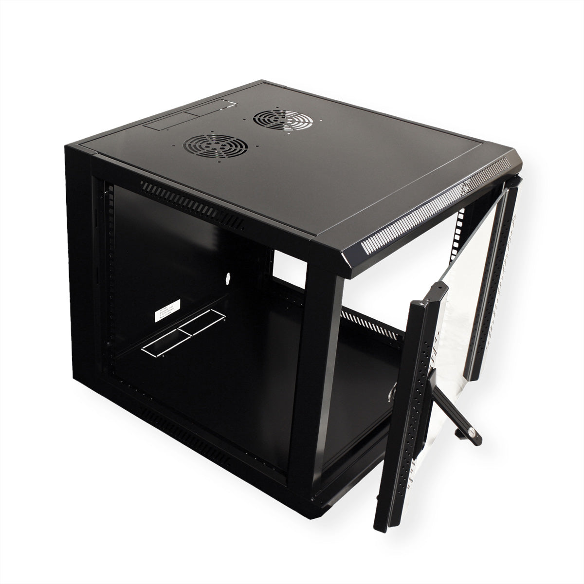 VALUE 19" Wandverteiler 6U, abschliessbar, 570 × 450 × 368 mm, schwarz