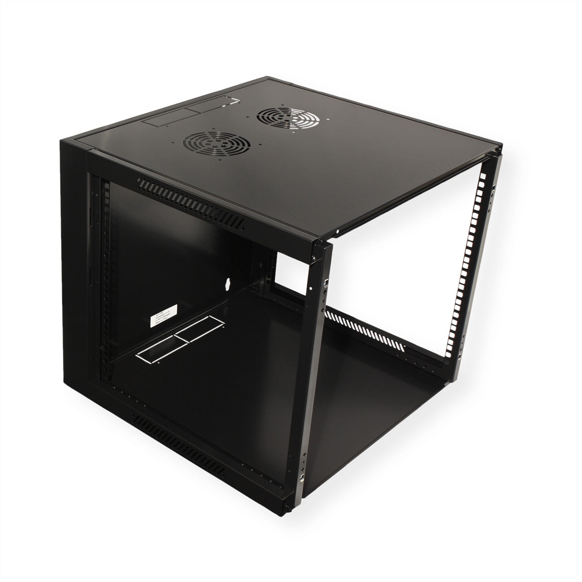 VALUE 19" Wandverteiler 6U, abschliessbar, 570 × 450 × 368 mm, schwarz