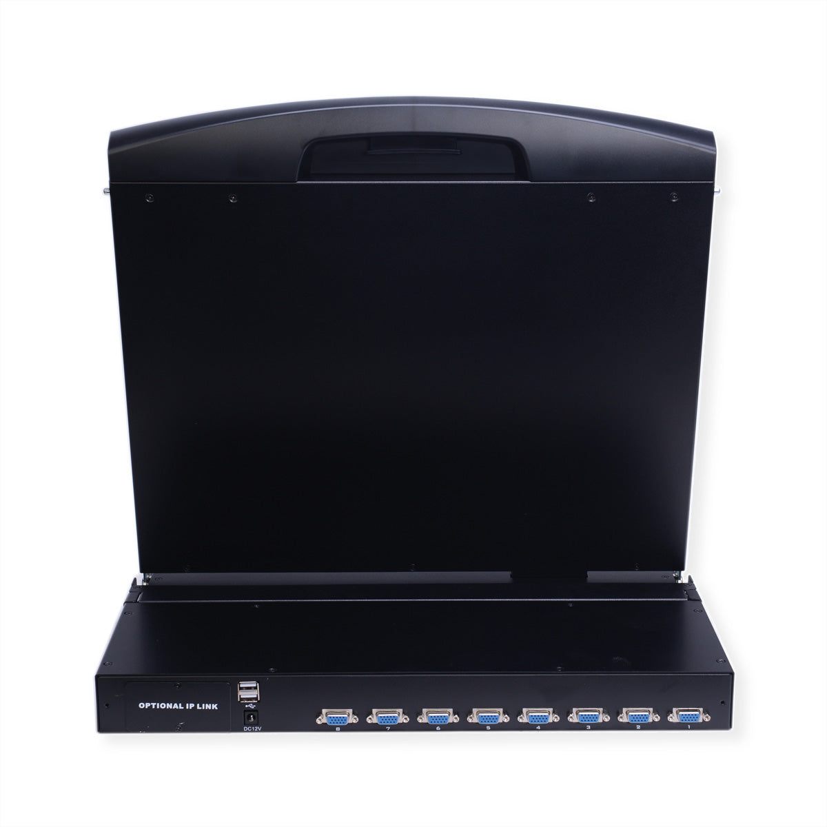 VALUE 17" Rack-LCD-Konsole – 1280 × 1024, 8-Port KVM, DE-Layout – 1U
